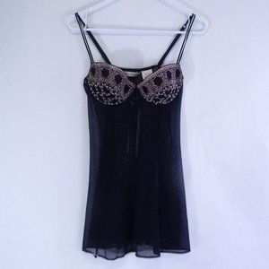 Delicates Black Babydoll Lingerie